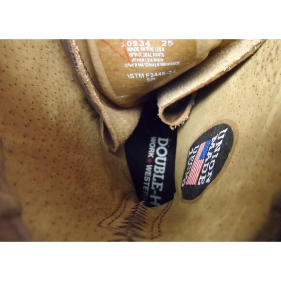 Double H Men's 9" Lewis Soft Toe Packer Boot DH3706 *Made In USA* Brown Size 10D - Picture 7 of 8